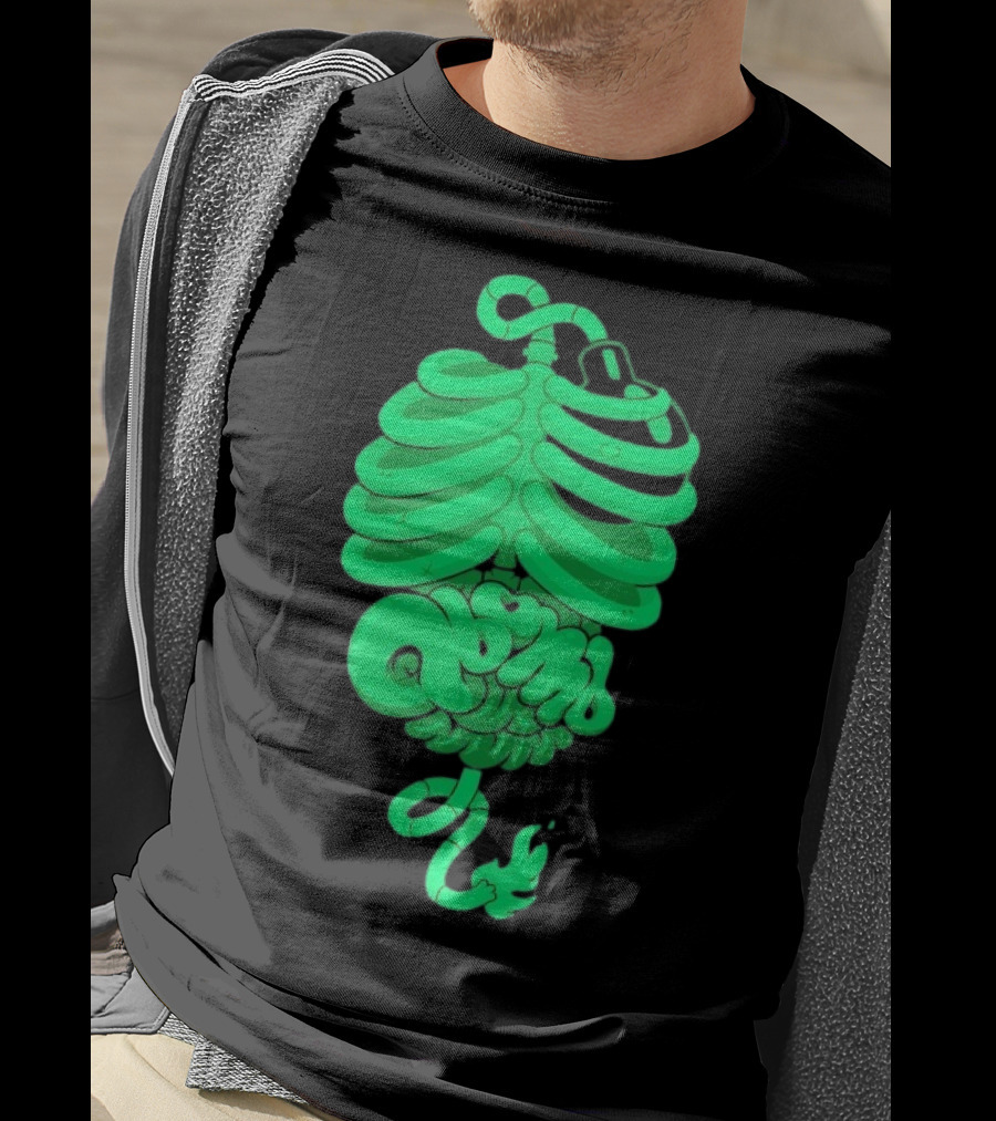 Qbomb Labs Neon Ribcage Gut Bomb T-Shirt