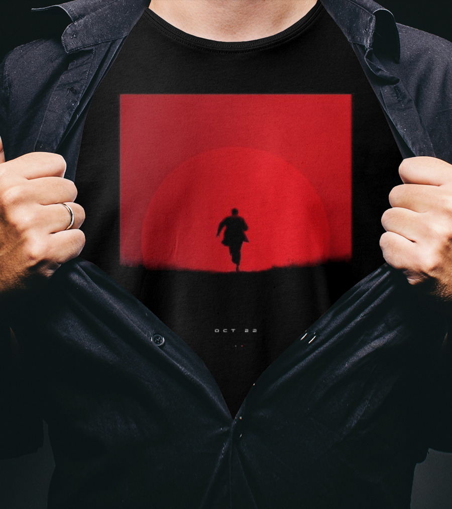 Tycho Scott Hansen October 22 2025 Running Figure Red Circle T-Shirt