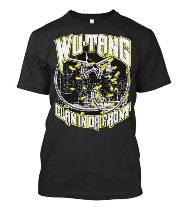 Wu-Tang Clan In Da Front City Skyline Yellow Bats T-Shirt