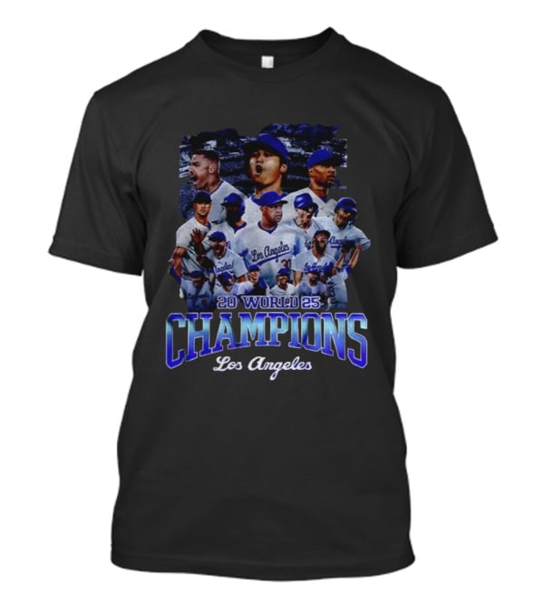 2025 World Champions Los Angeles Dodgers Back To Back Champions T-Shirt