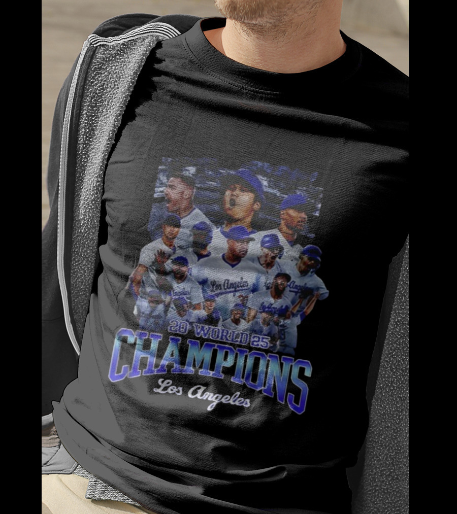 2025 World Champions Los Angeles Dodgers Back To Back Champions T-Shirt