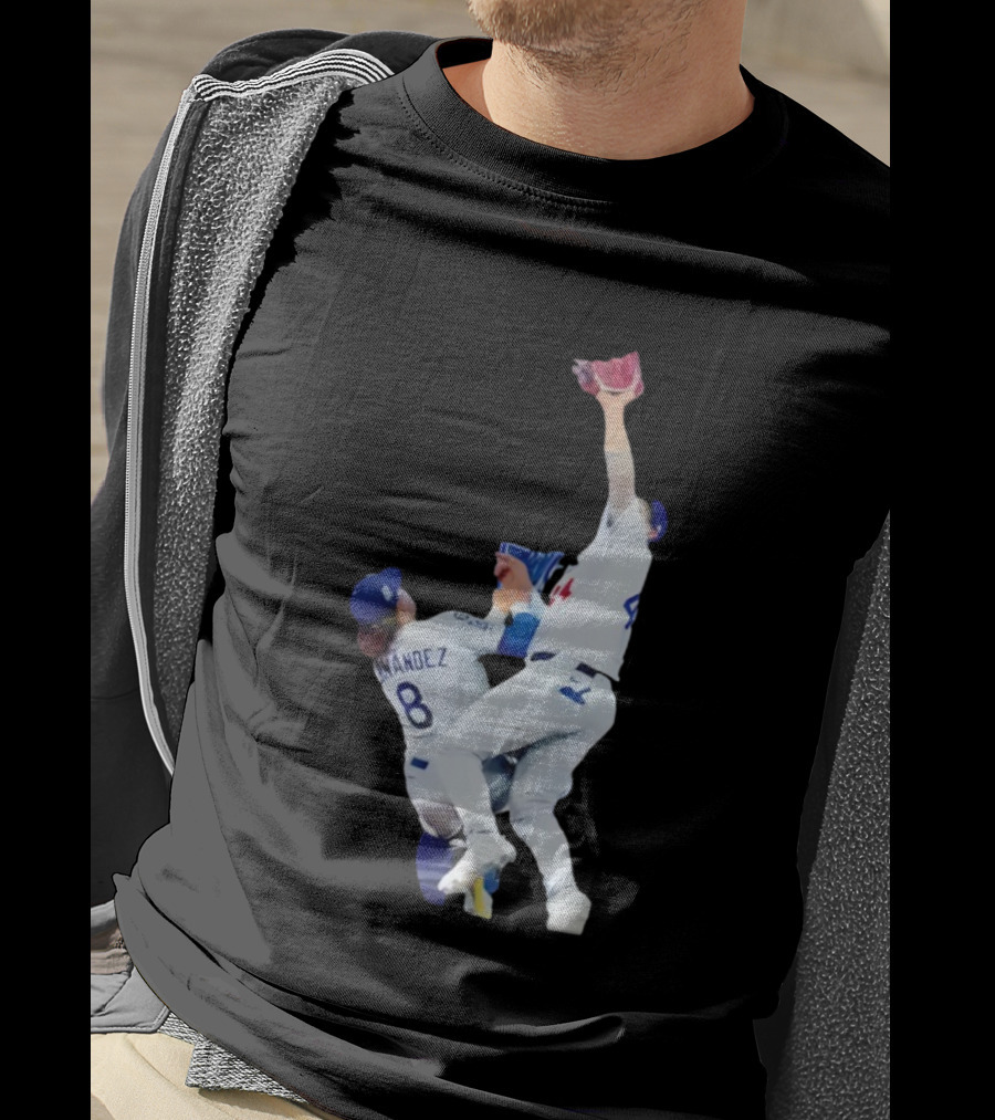 Andy Pages Hernandez Los Angeles Dodgers World Series Game 7 Catch Iconic Play T-Shirt