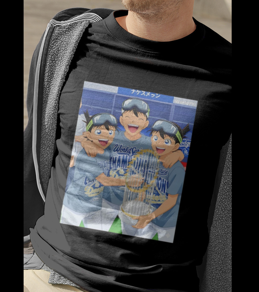 World Series Champions Dodgers Anime Celebration Dodgers Stadium 2025 T-Shirt