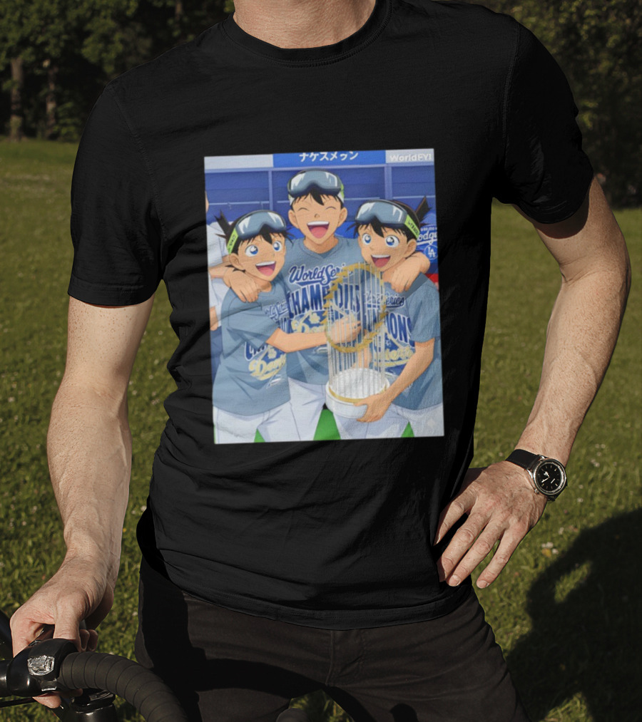 World Series Champions Dodgers Anime Celebration Dodgers Stadium 2025 T-Shirt