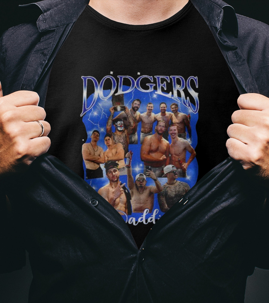 Los Angeles Dodgers Daddies 2025 World Series MLB Champions Celebration T-Shirt