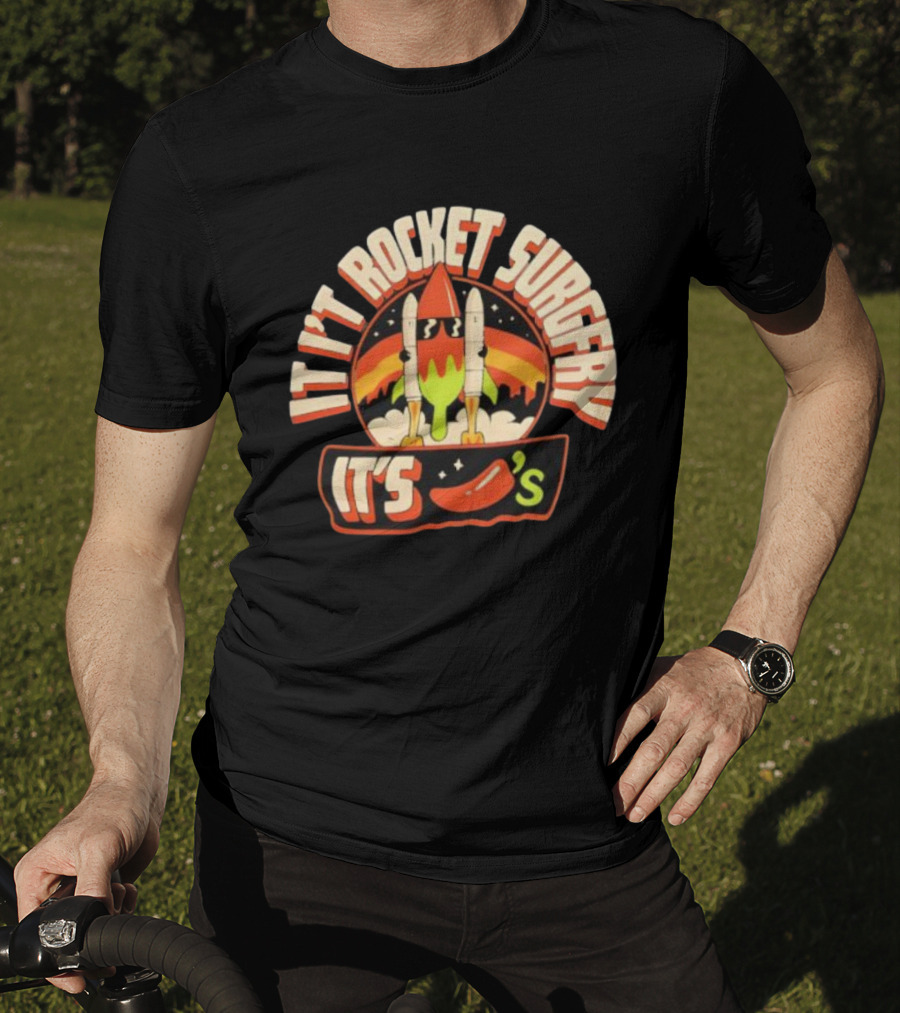 It's Rocket Surgery It's Chili Fiesta Retro Rockets T-Shirt