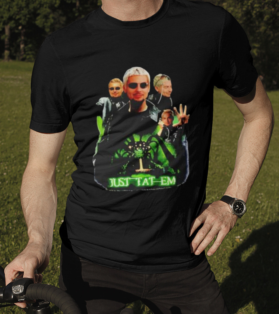 Justin Barona Just Tat Em Matrix Parody 90s Pop Culture T-Shirt