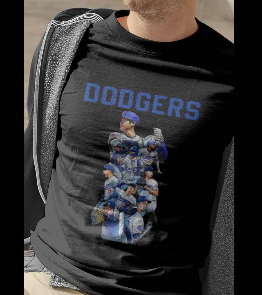Los Angeles Dodgers 2025 World Series Champions Players Cartoon T-Shirt