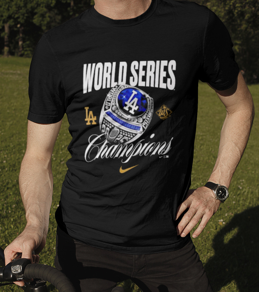 Los Angeles Dodgers Nike World Series Champions Ring 2025 T-Shirt