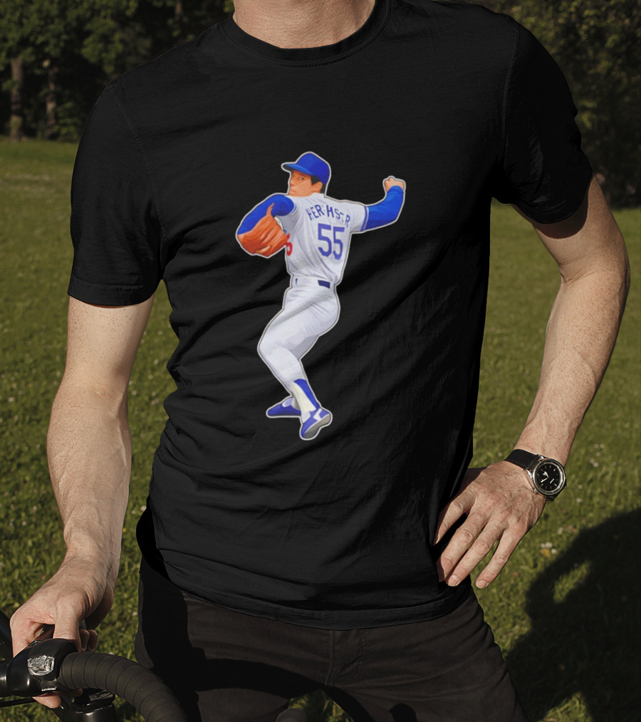 Orel Hershiser 55 Los Angeles Dodgers MLB Baseball Legend 2025 T-Shirt