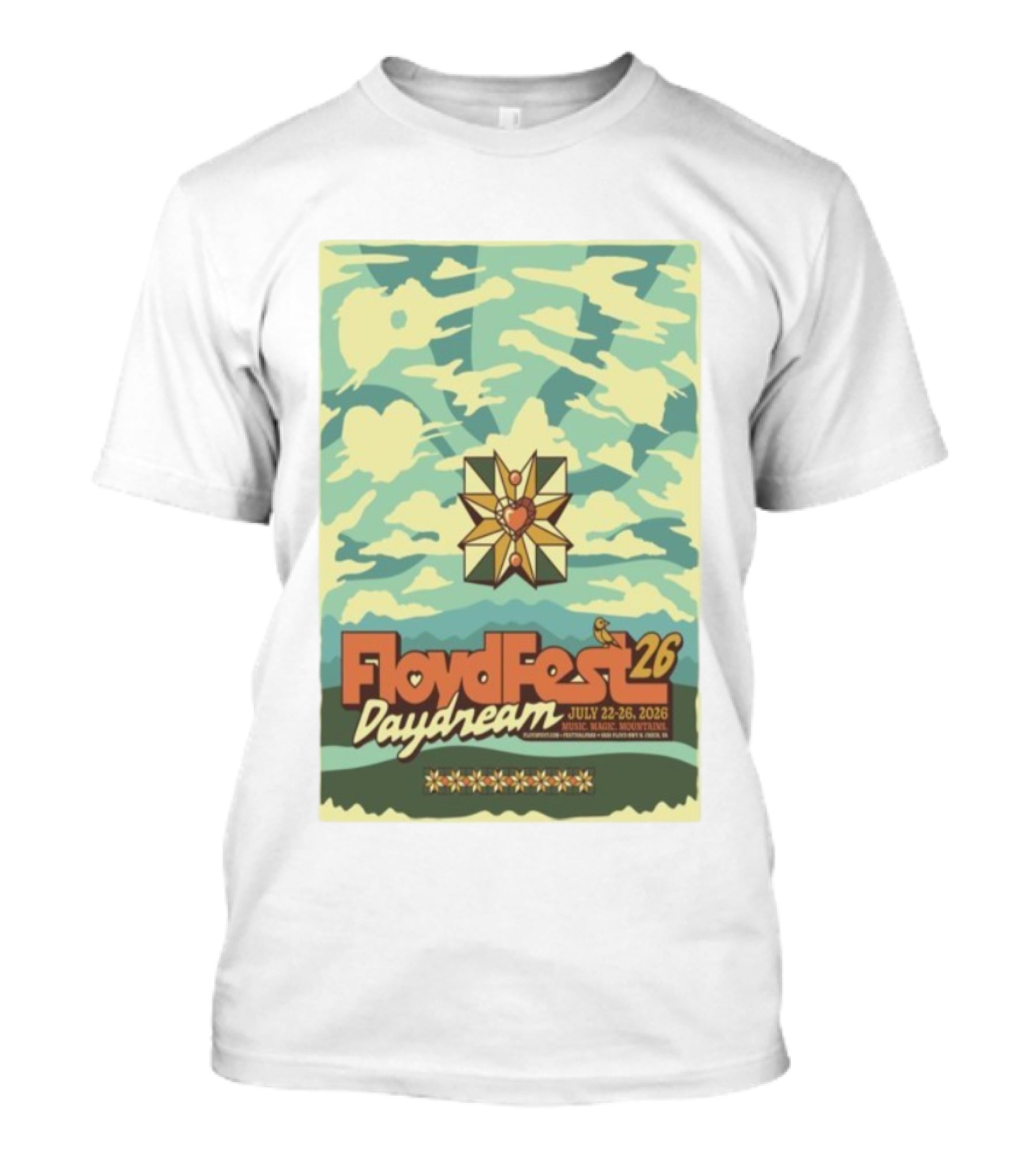 FloydFest 2026 Daydream Music Magic Mountains July 22-26 Event T-Shirt