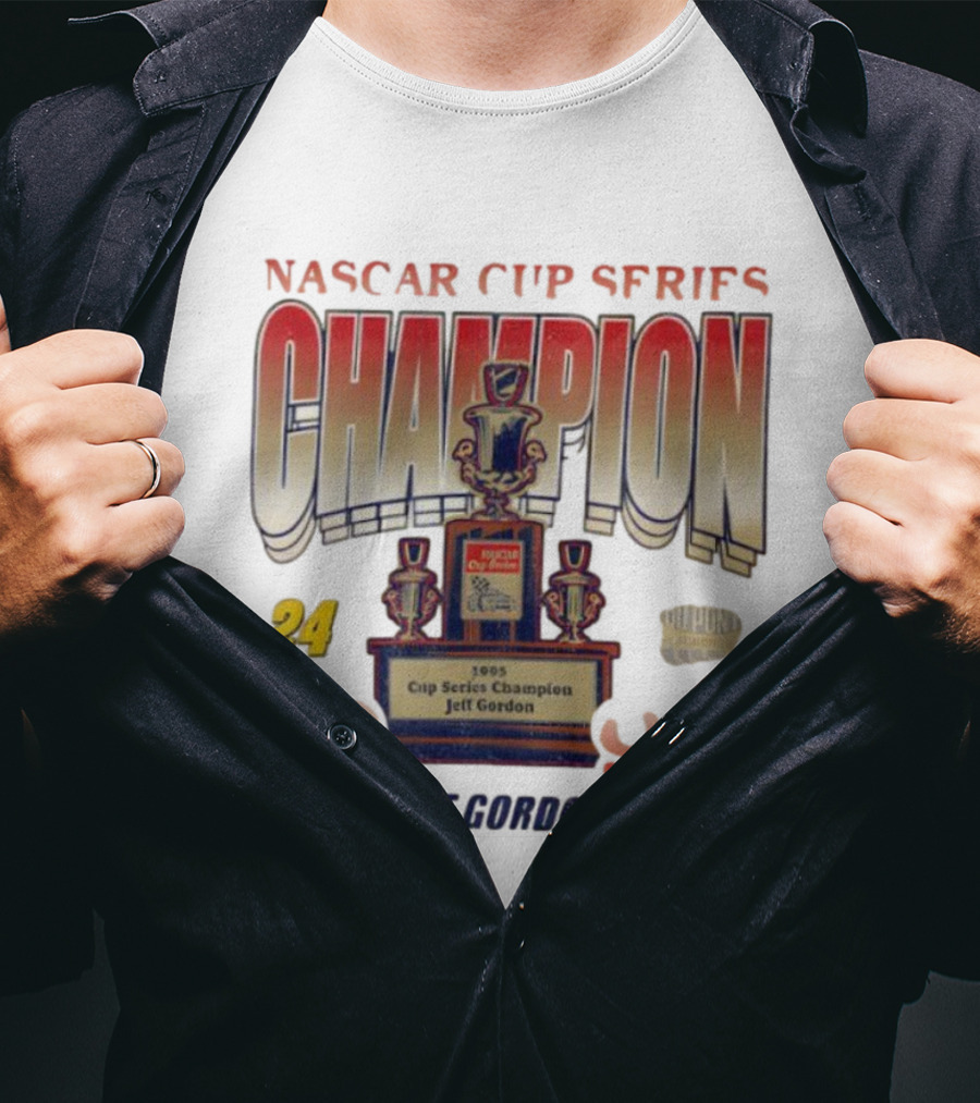 NASCAR Cup Series Champion 1995 Jeff Gordon Race Day Foundation 24 T-Shirt