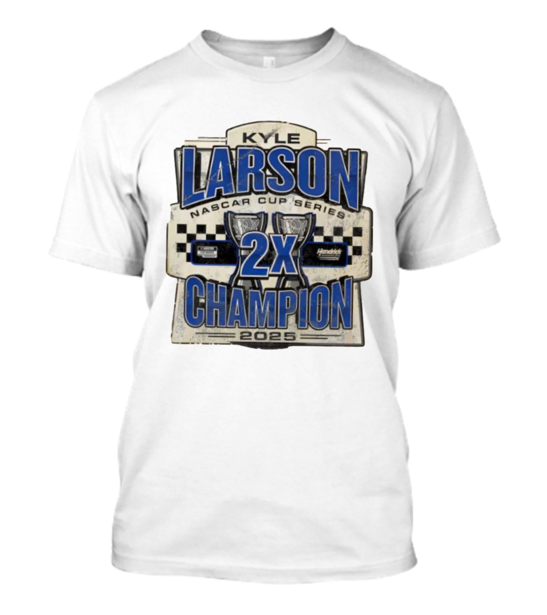 Kyle Larson NASCAR Cup Series 2X Champion 2025 Hendrick Motorsports T-Shirt