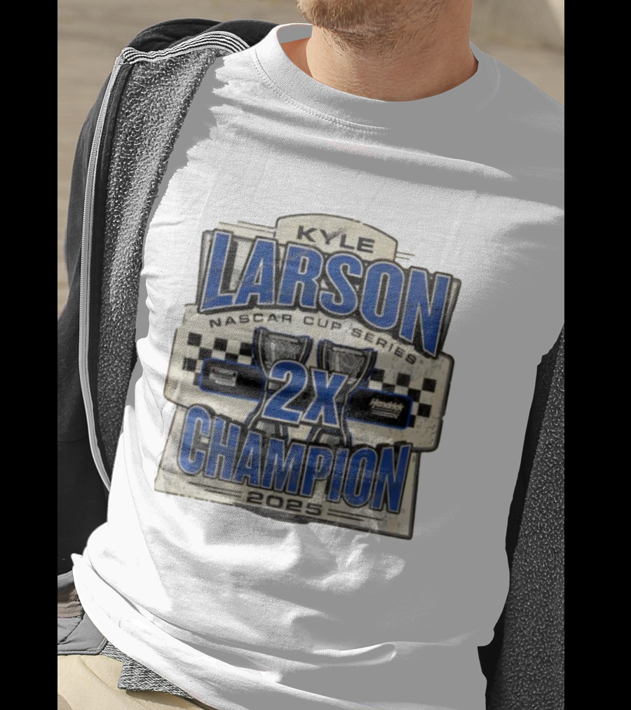 Kyle Larson NASCAR Cup Series 2X Champion 2025 Hendrick Motorsports T-Shirt