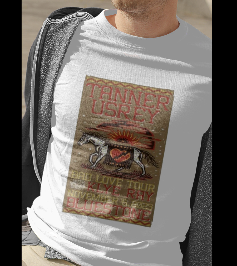 Tanner Usrey Bad Love Tour Klye Ray November 6 2025 Bluestone T-Shirt