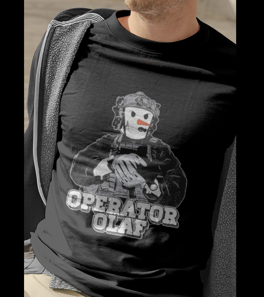 Operator Olaf Tactical Snowman Christmas T-Shirt