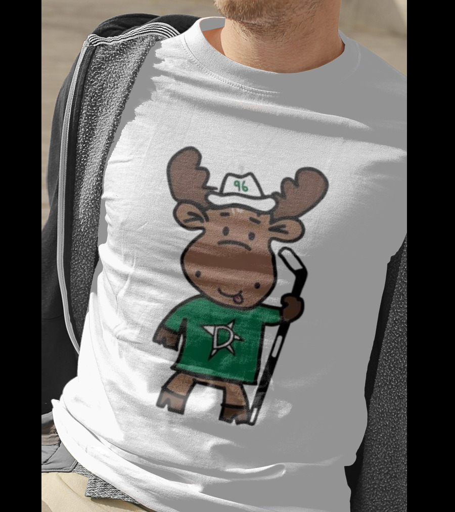 Doodle Moose Has Entered The Chat Dallas Stars Hockey Fan Art T-Shirt