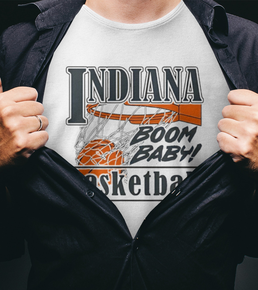 Indiana Basketball Boom Baby Hoosiers Men’s Basketball T-Shirt