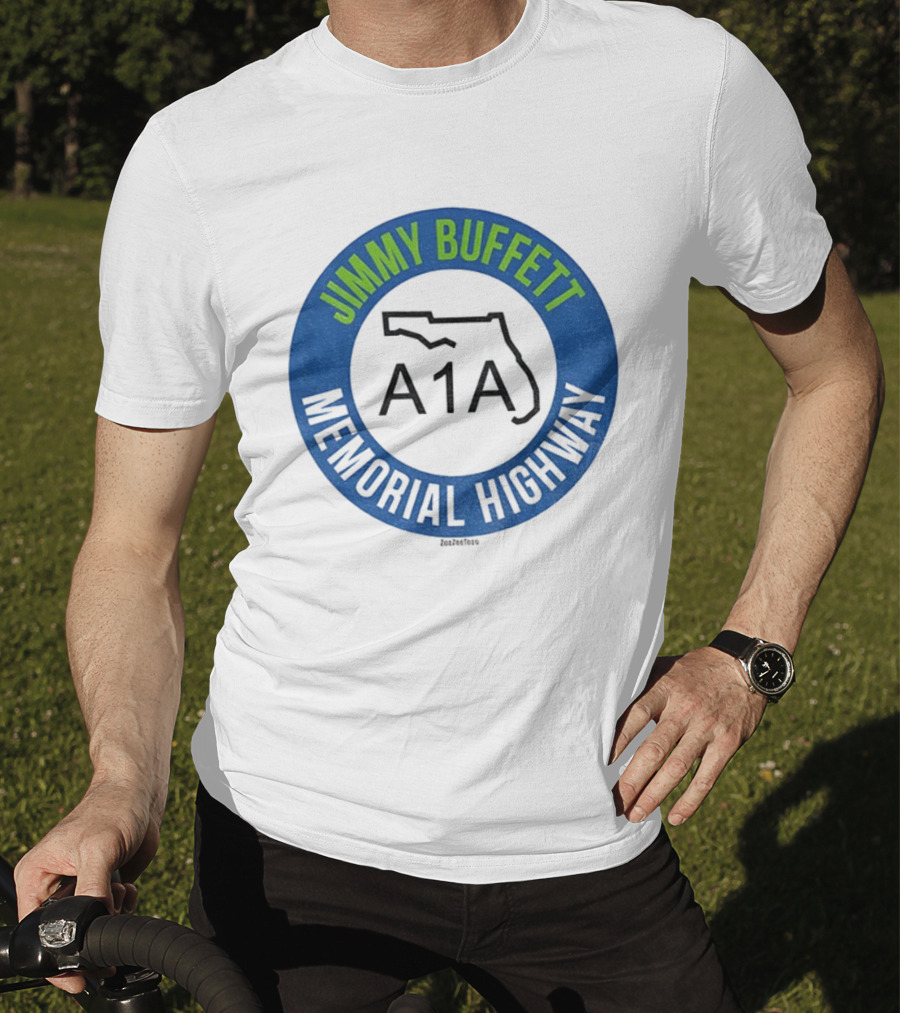 Jimmy Buffett A1A Memorial Highway Florida Outline T-Shirt