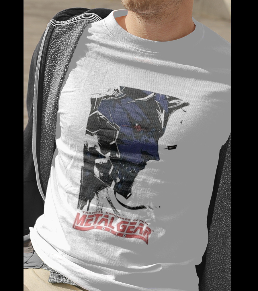 Metal Gear Solid Tactical Espionage Action Iconic Snake Illustration T-Shirt