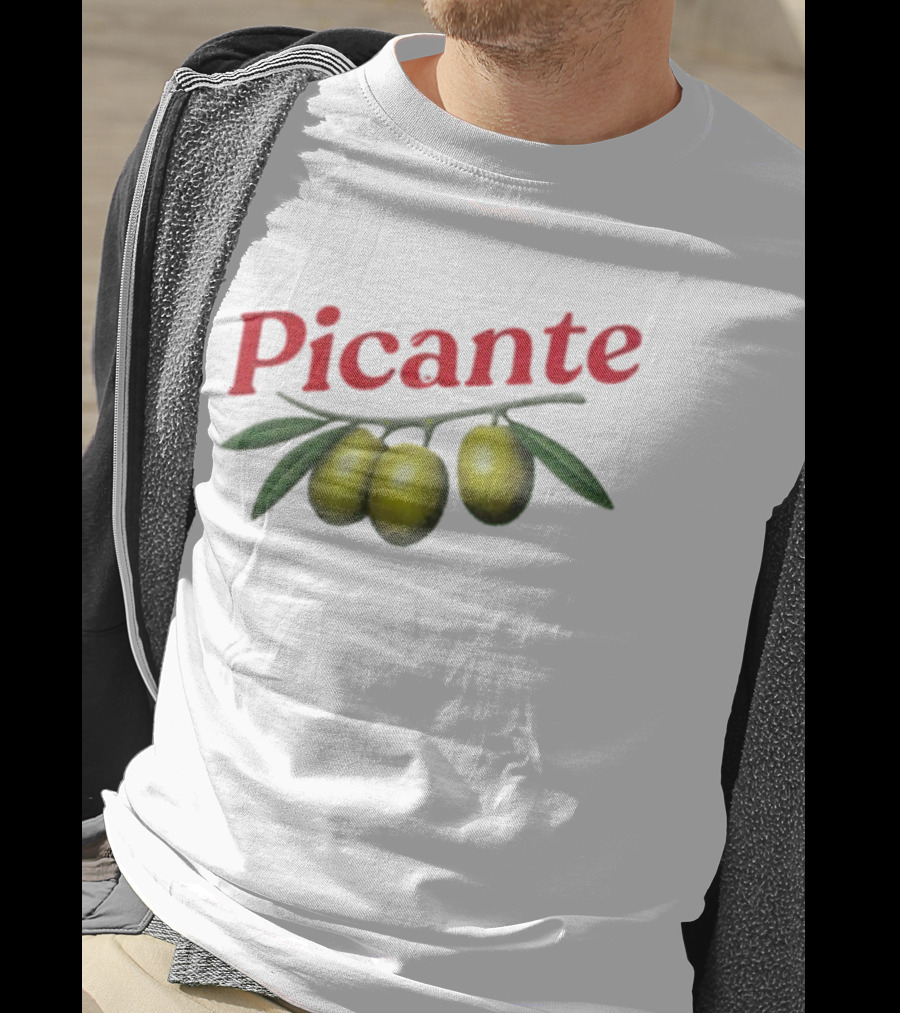 Picante Olive Trio With Branch Design T-Shirt