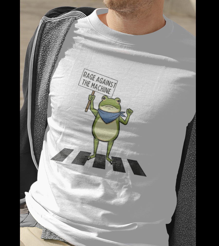 Portland Frog Rage Against The Machine Abolish ICE Anti Fascism Peaceful Protest T-Shirt