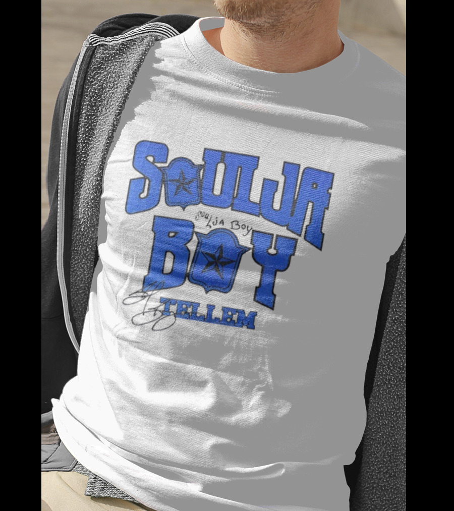 Soulja Boy Tellem Blue Star Signature Halloween Vintage T-Shirt