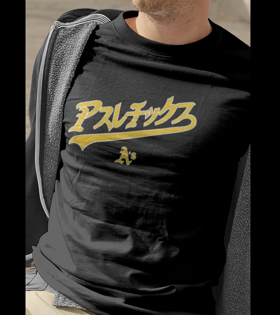 Athletics Hyperfly Katakana A's Gold Script T-Shirt