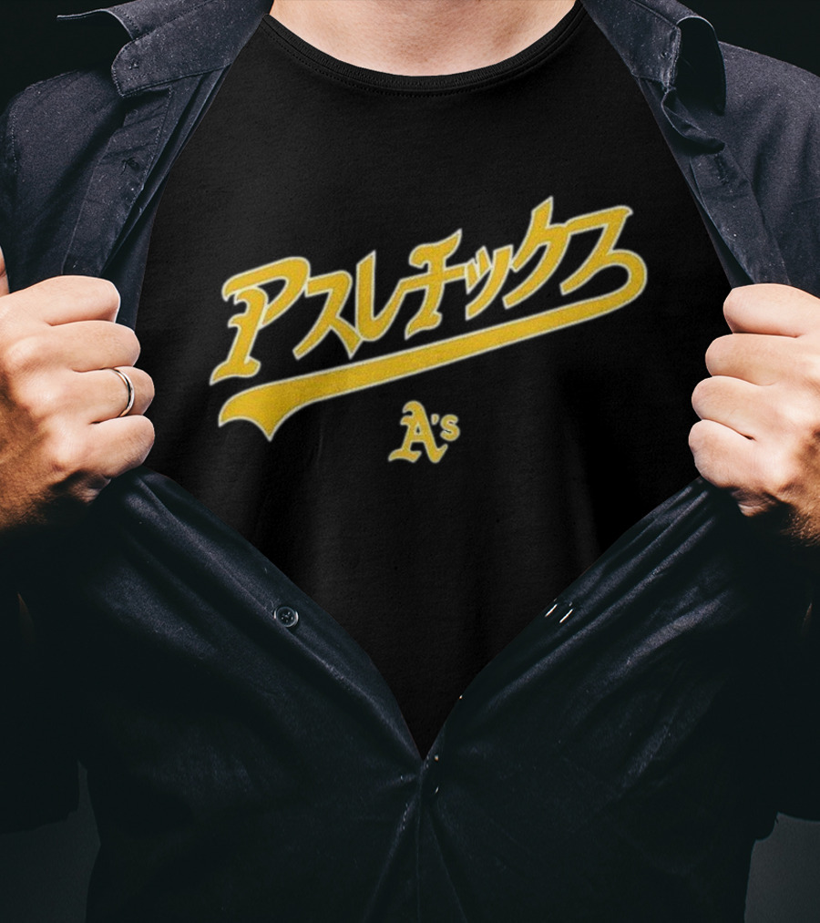 Athletics Hyperfly Katakana A's Gold Script T-Shirt