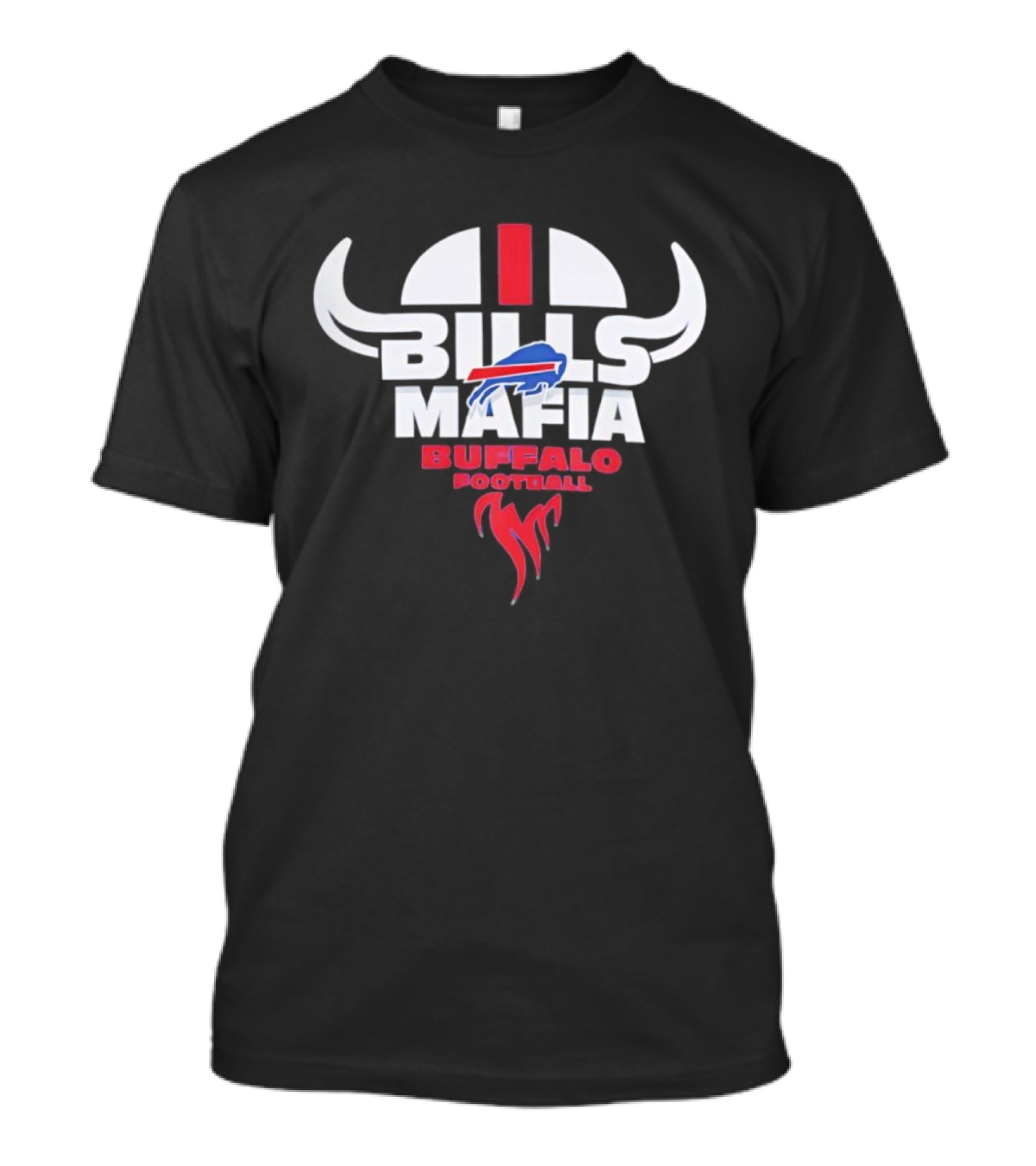 Buffalo Bills Mafia Iconic Football Flames T-Shirt