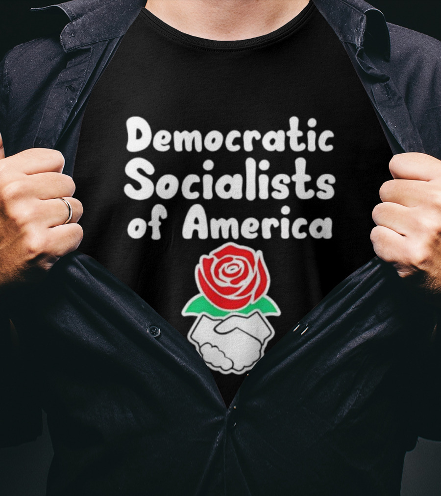 Democratic Socialists Of America Rose Emblem T-Shirt