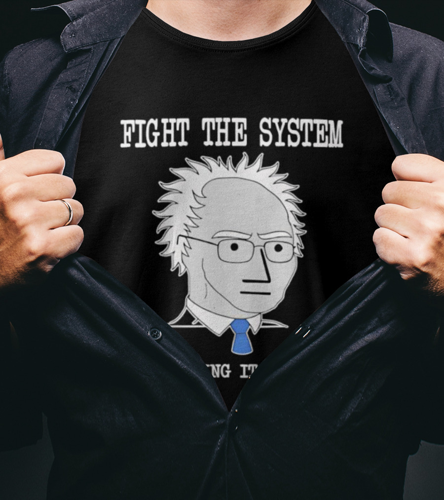 Fight The System NPC Making It Bigger Meme Artwork T-Shirt