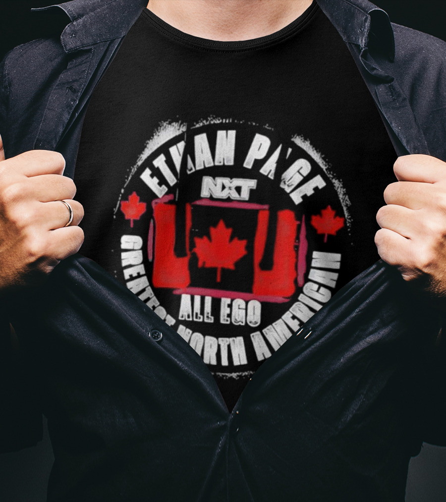 Ethan Page All Ego Greatest North American Canadian Flag T-Shirt