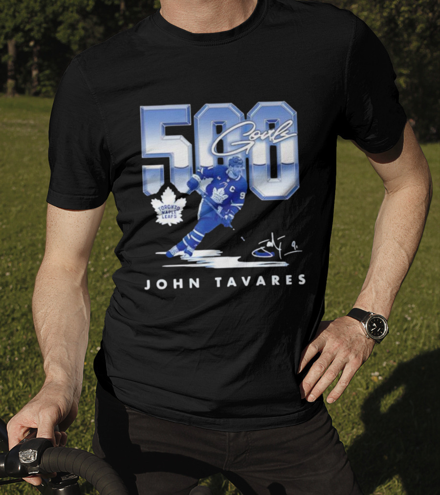 John Tavares Toronto Maple Leafs 500 Goals Milestone Celebration T-Shirt