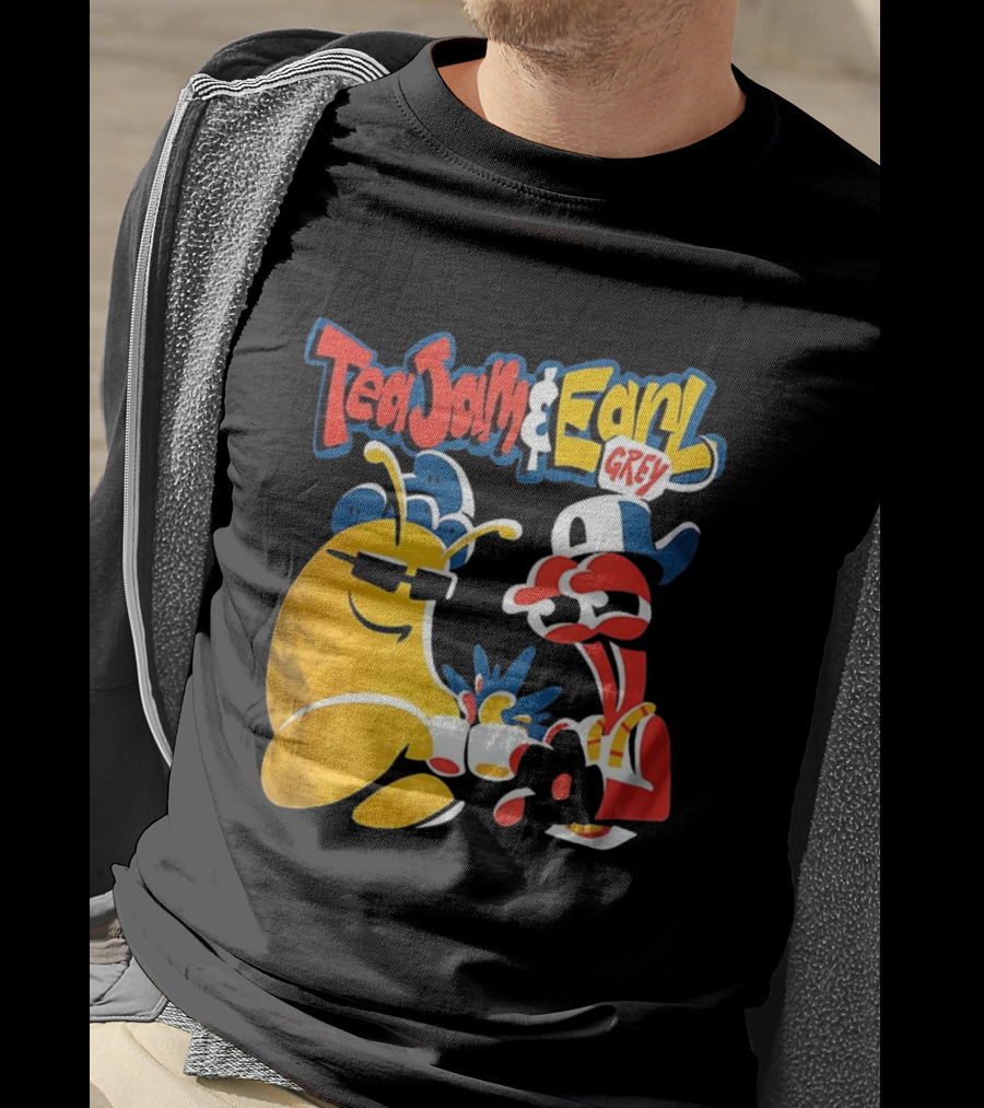 Tea Jam And Earl Grey Nostalgic Video Game Tribute T-Shirt