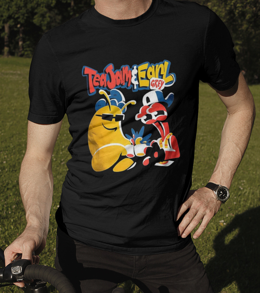 Tea Jam And Earl Grey Nostalgic Video Game Tribute T-Shirt