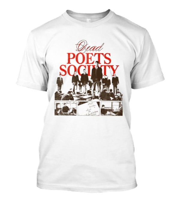 Dead Poets Society 1989 Film Iconic Group Silhouette T-Shirt