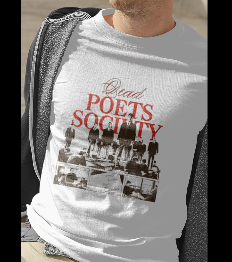 Dead Poets Society 1989 Film Iconic Group Silhouette T-Shirt