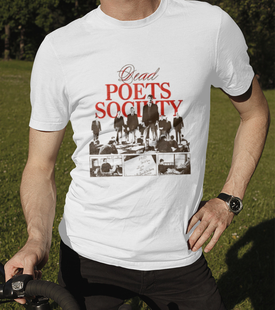 Dead Poets Society 1989 Film Iconic Group Silhouette T-Shirt