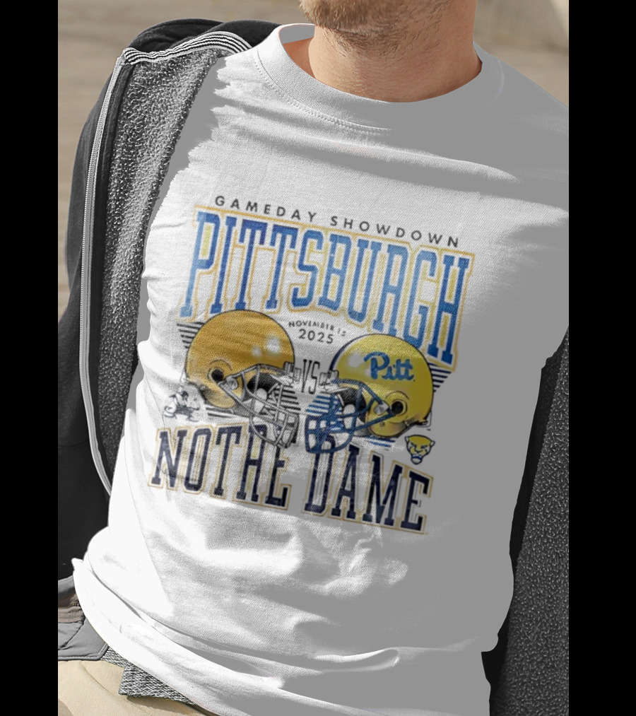 Gameday Showdown Pitt Panthers Football Vs Notre Dame Fighting Irish November 15th 2025 T-Shirt