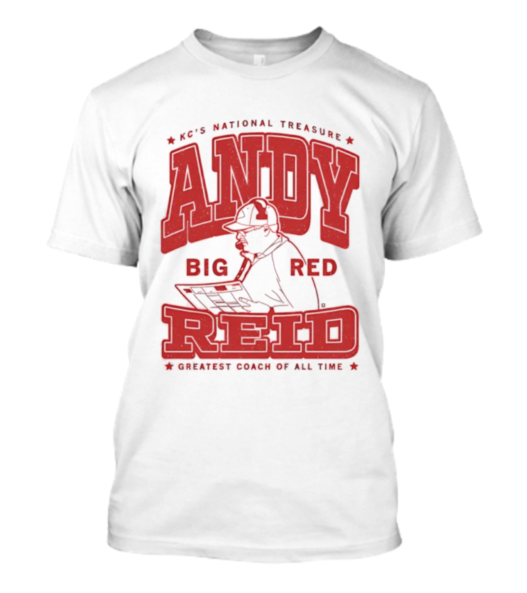 KC's National Treasure Andy Big Red Reid Greatest Coach Of All Time T-Shirt