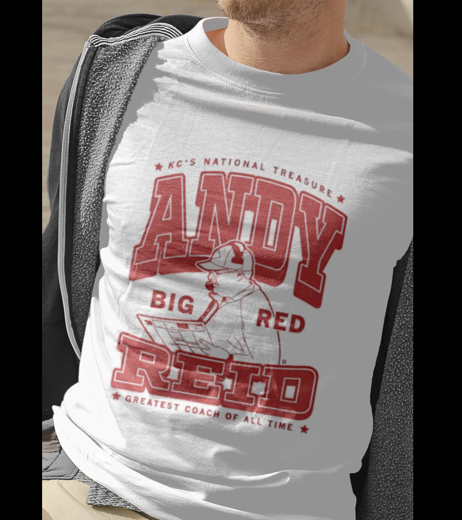 KC's National Treasure Andy Big Red Reid Greatest Coach Of All Time T-Shirt