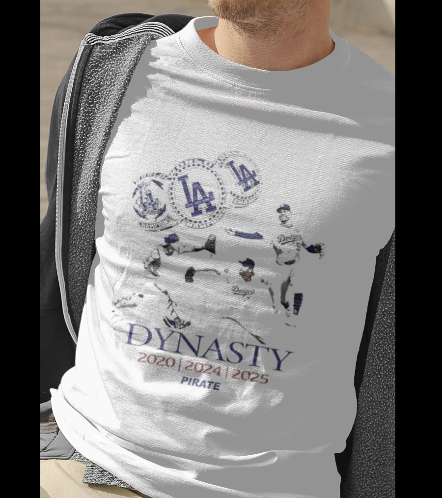 Los Angeles Dodgers Dynasty 2020 2024 2025 Blue Ring T-Shirt