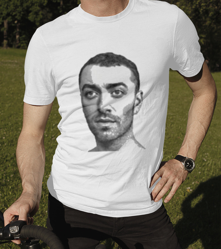 Sam Smith The Thrill Of It All Monochrome Portrait T-Shirt