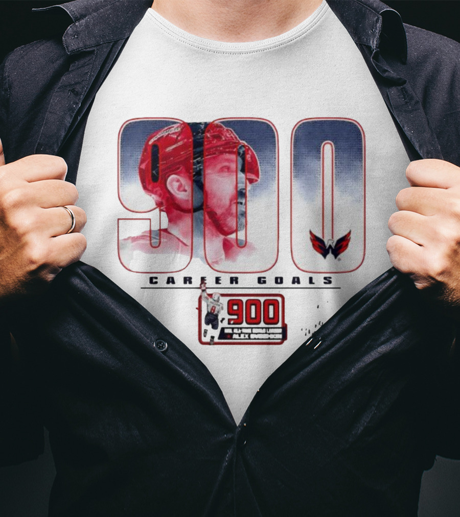 Washington Capitals Alexander Ovechkin 900 Career Goals T-Shirt