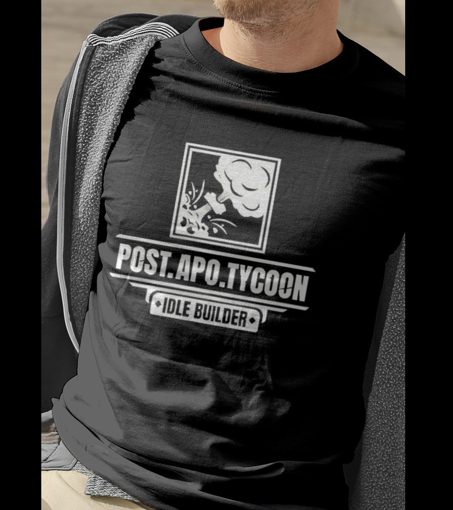 Post Apo Tycoon Idle Builder Gaming Vintage Retro Style T-Shirt