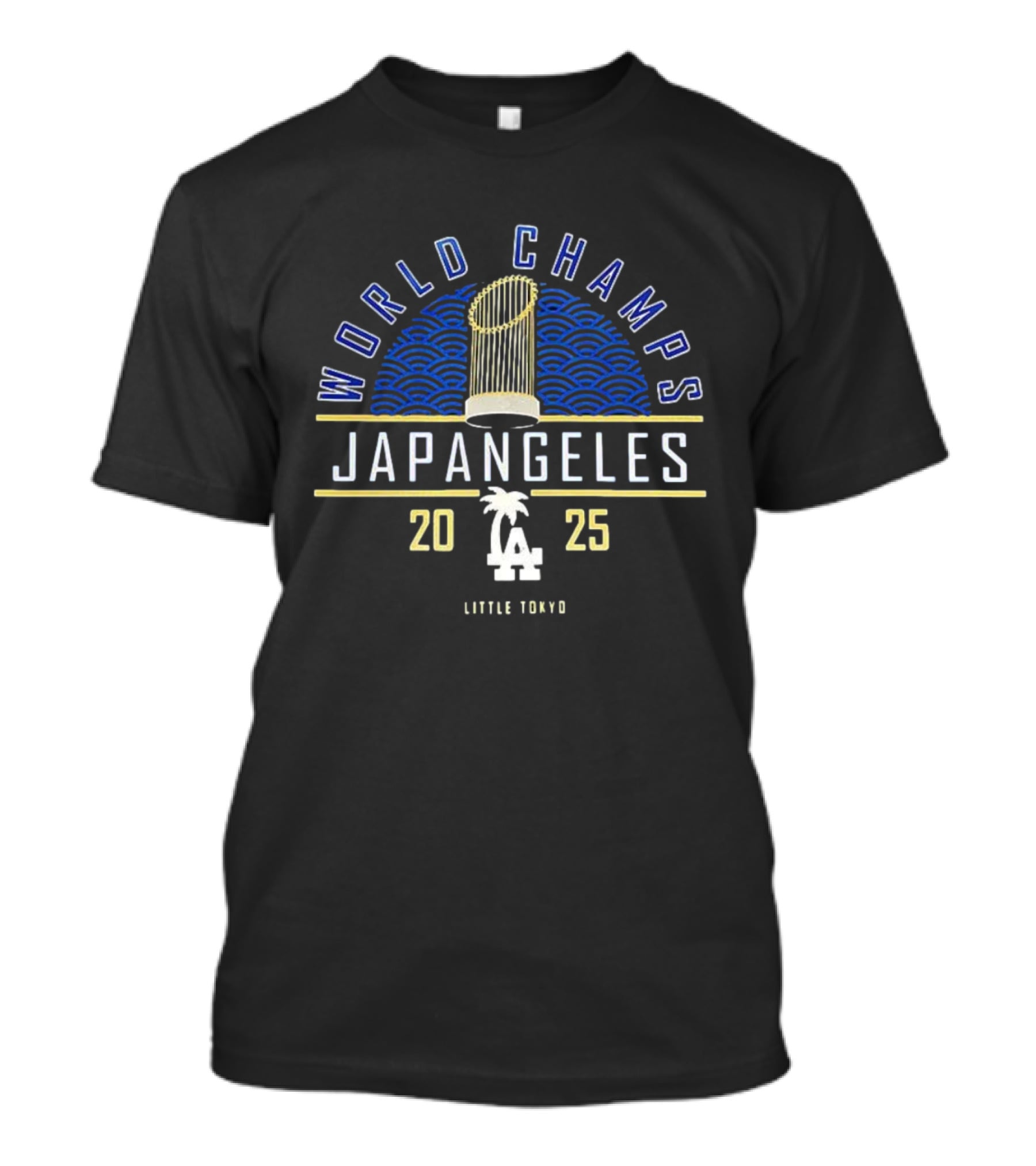 Japangeles World Champs 2025 Little Tokyo LA Palm Trophy T-Shirt