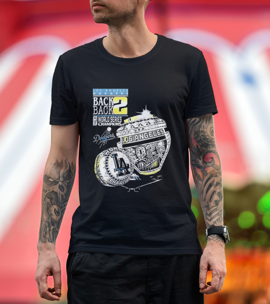 Los Angeles Dodgers Back to Back World Series 2025 Champions Diamond Ring Dodgers Championship T-Shirt