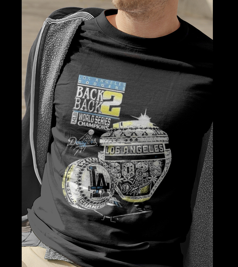 Los Angeles Dodgers Back To Back World Series 2025 Champions Diamond Ring Dodgers Championship T-Shirt