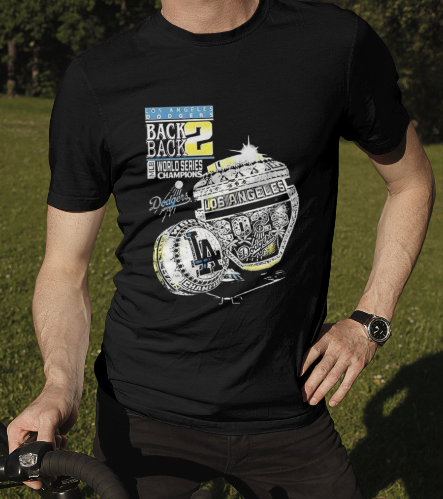 Los Angeles Dodgers Back To Back World Series 2025 Champions Diamond Ring Dodgers Championship T-Shirt